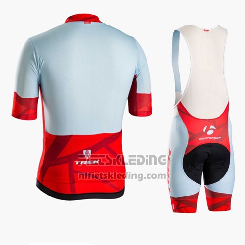 2016 Fietskleding Trek Bontrager Blauw en Rood Korte Mouwen en Koersbroek